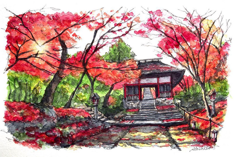 Artospective: Beautiful Watercolor Paintings by Akihito Horigome from  Tokyo, Japan.
